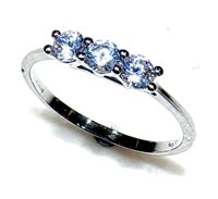 Ringe Dame I Love You in Weißgold Cubic Zirconia TRILOGY ZIRC PI $/Z 1.40 B